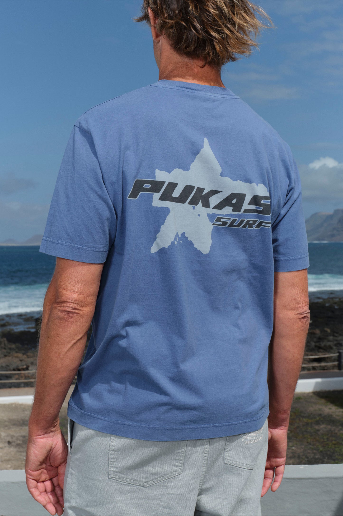 COMP TEE DUSTY BLUE