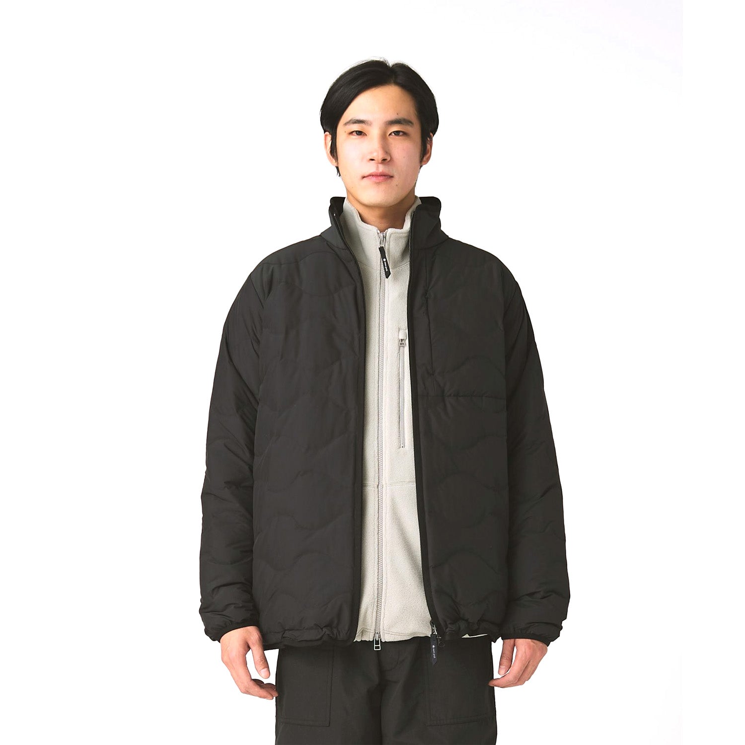 SEAMLESS QUILTED DOWN JACKET BLACK