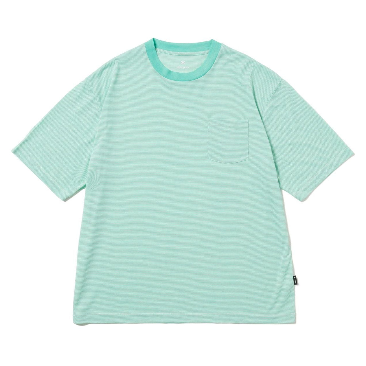 SUMMER WOOL STRIPE T-SHIRT LIGHT GREEN