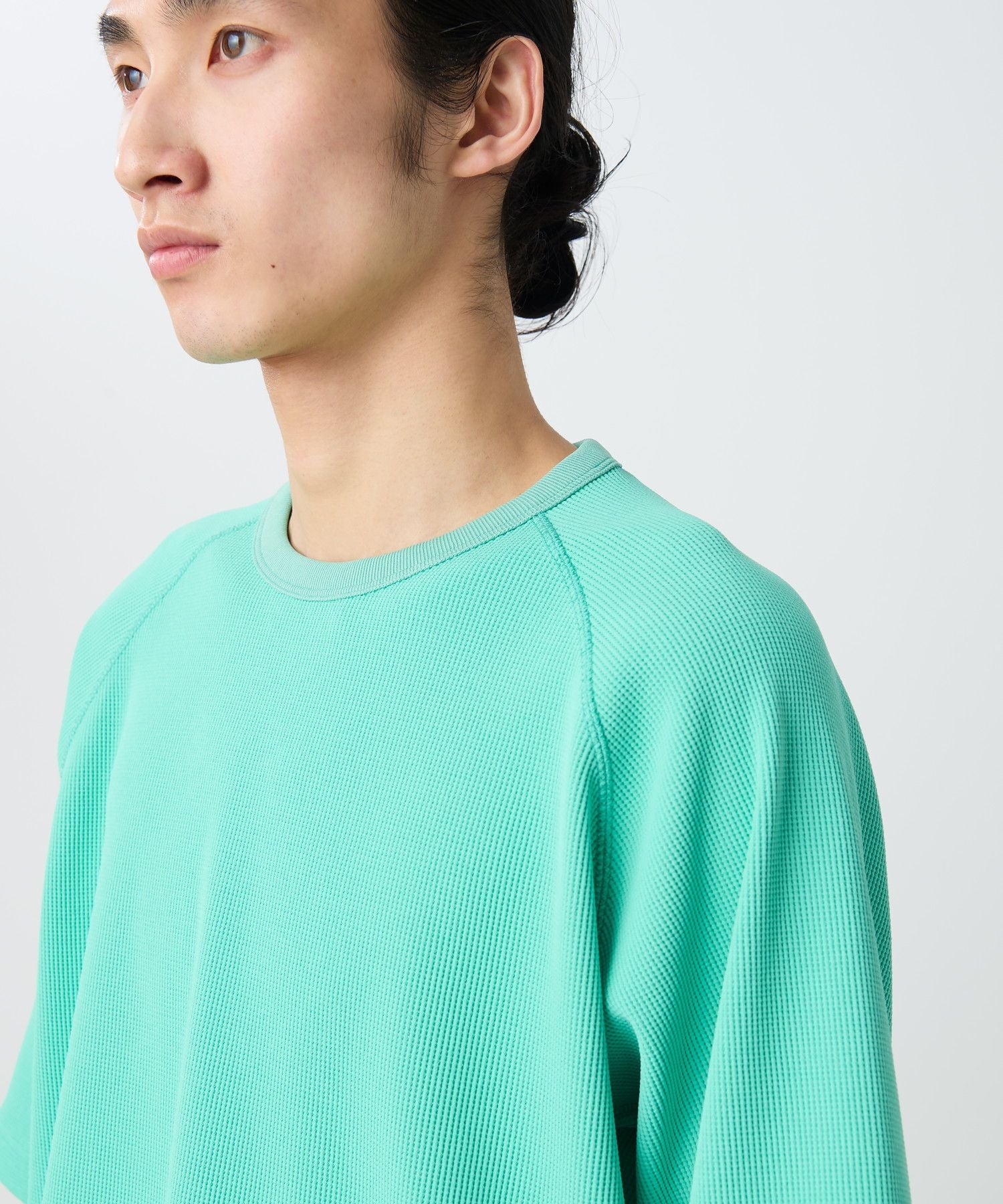 DRY WAFFLE T-SHIRT LIGHT GREEN