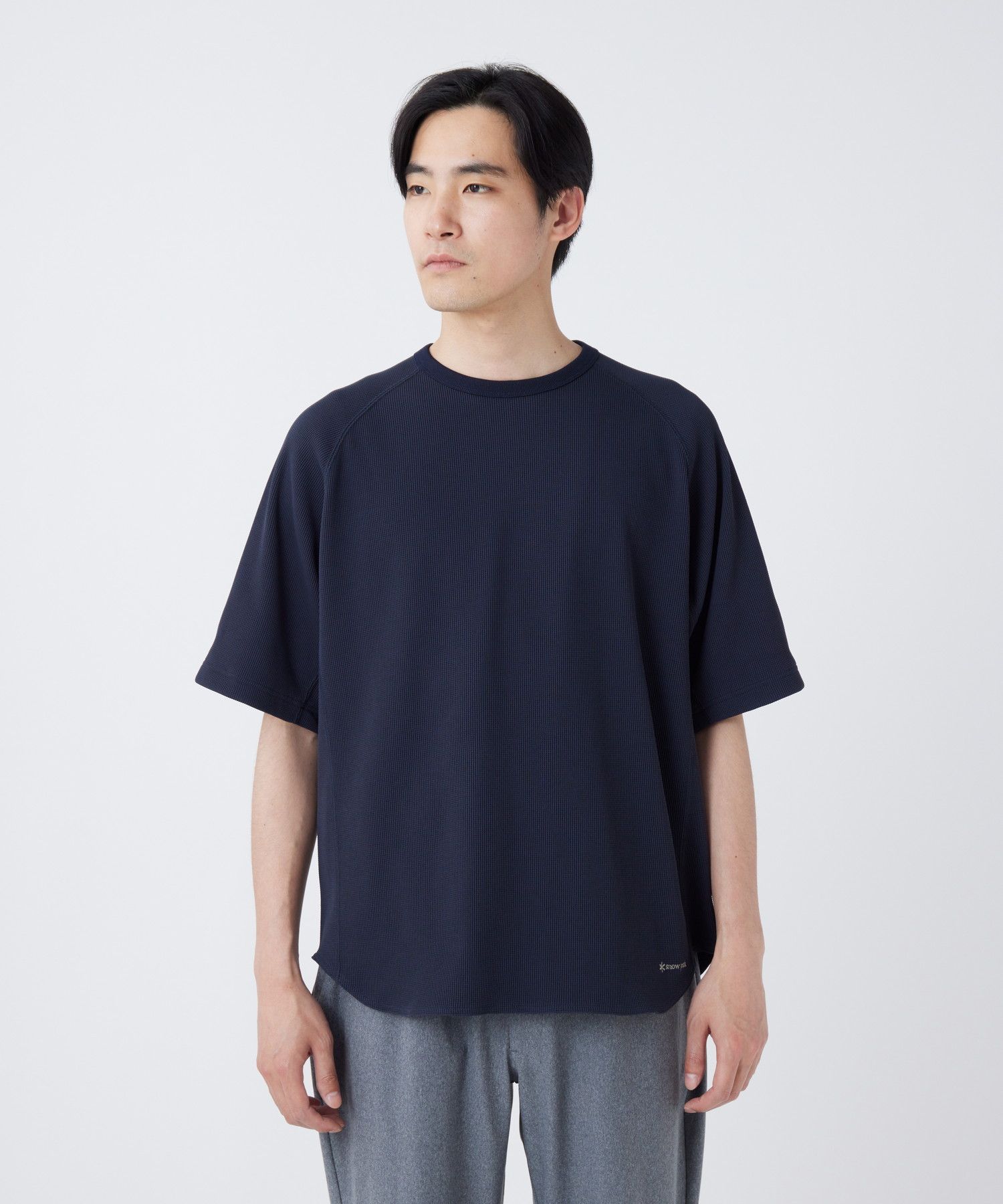 DRY WAFFLE T-SHIRT DARK NAVY