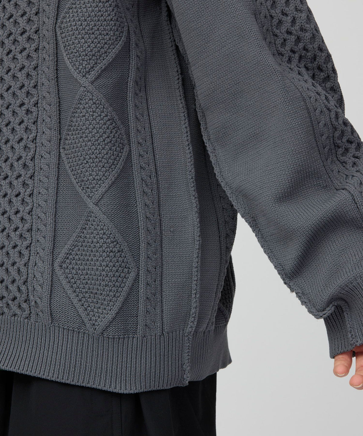 TECHNICAL ALAN KNIT CHARCOAL
