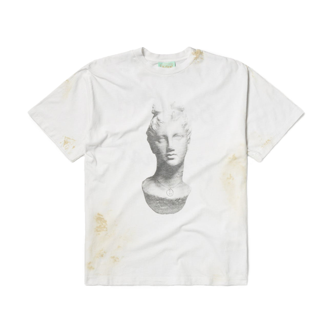AGED STATUE SS TEE OFF WHITE