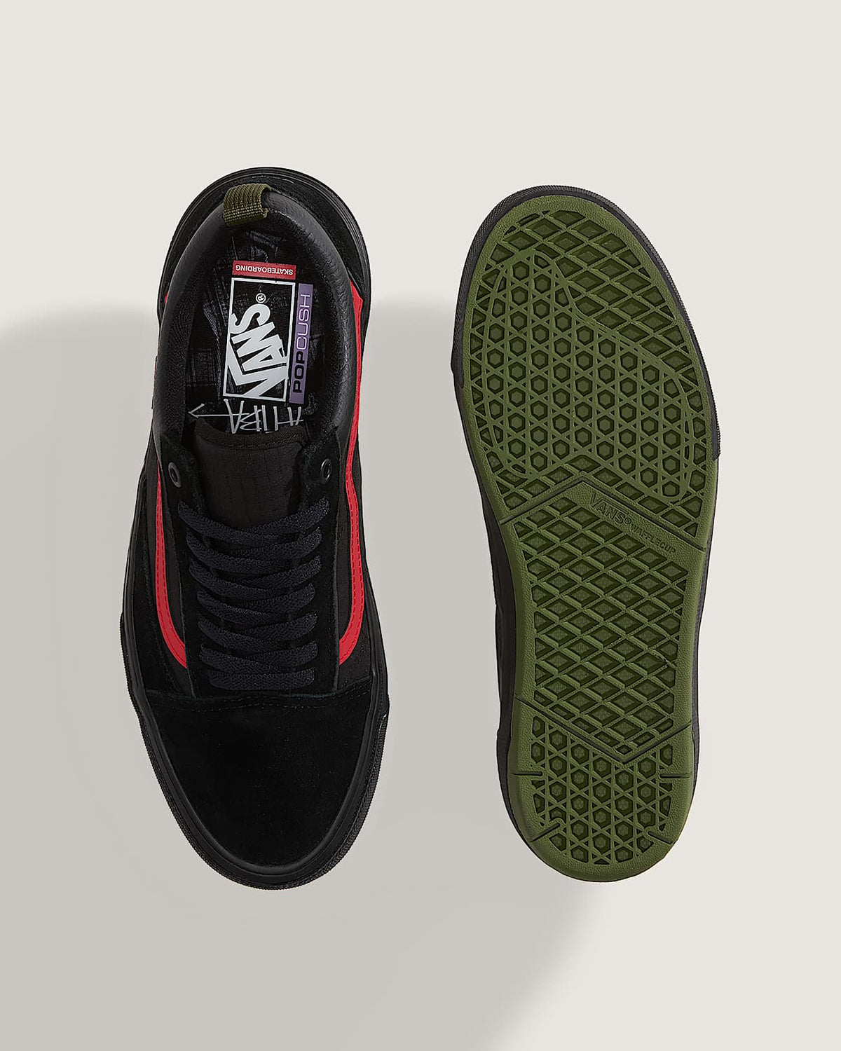 SKATE OLD SKOOL WAFFLECUP ATIBA BLACK / GREEN
