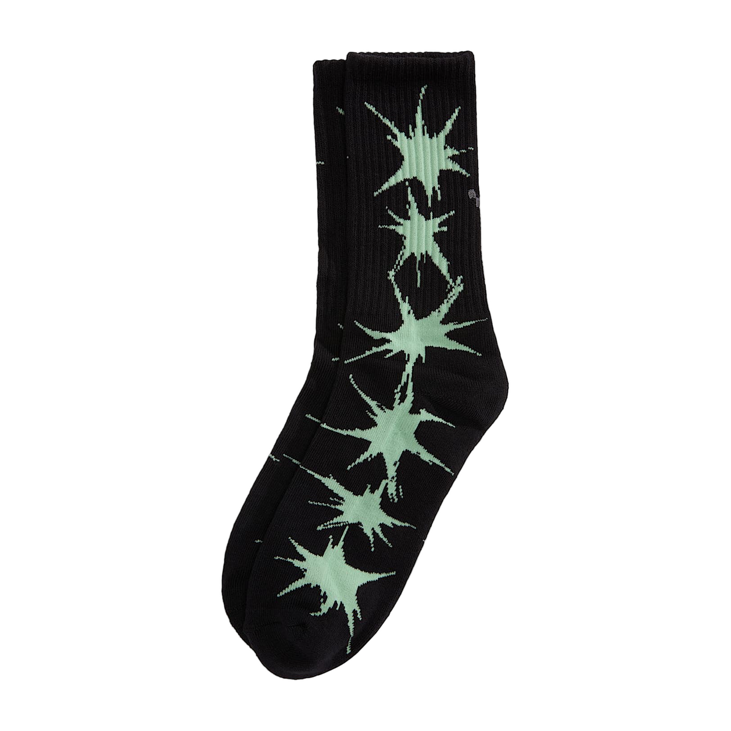 SKATE SPLATTER CREW SOCKS BLACK