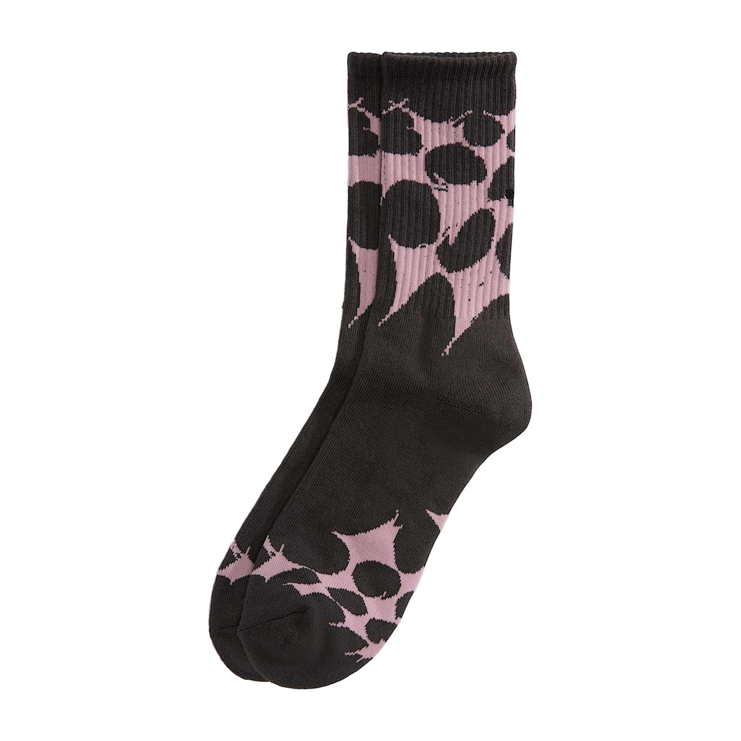 SKATE SPLATTER WEB CREW SOCKS BLACK