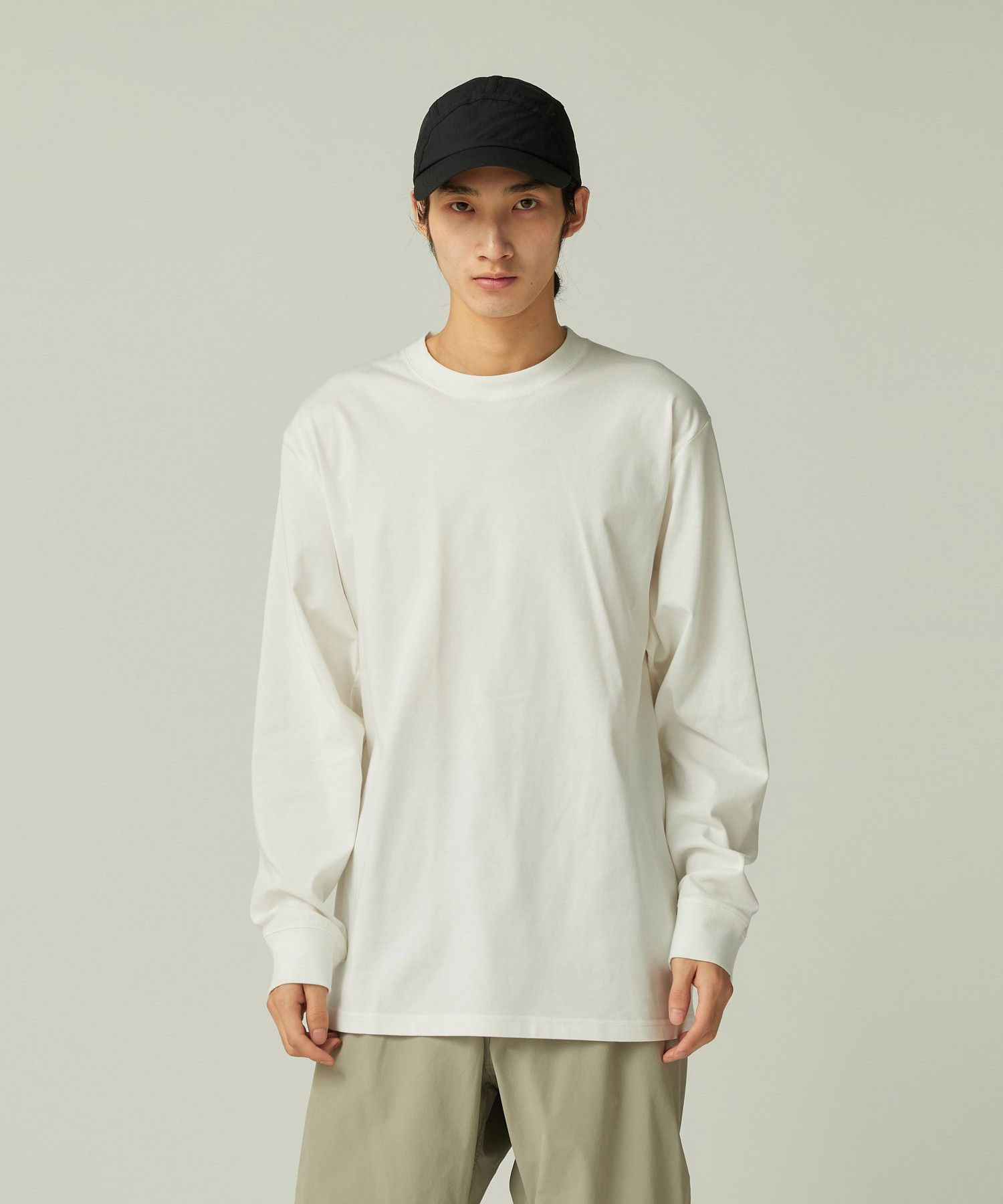 SNOW PEAK TYPOGRAPHY L/S T-SHIRT OFF WHITE