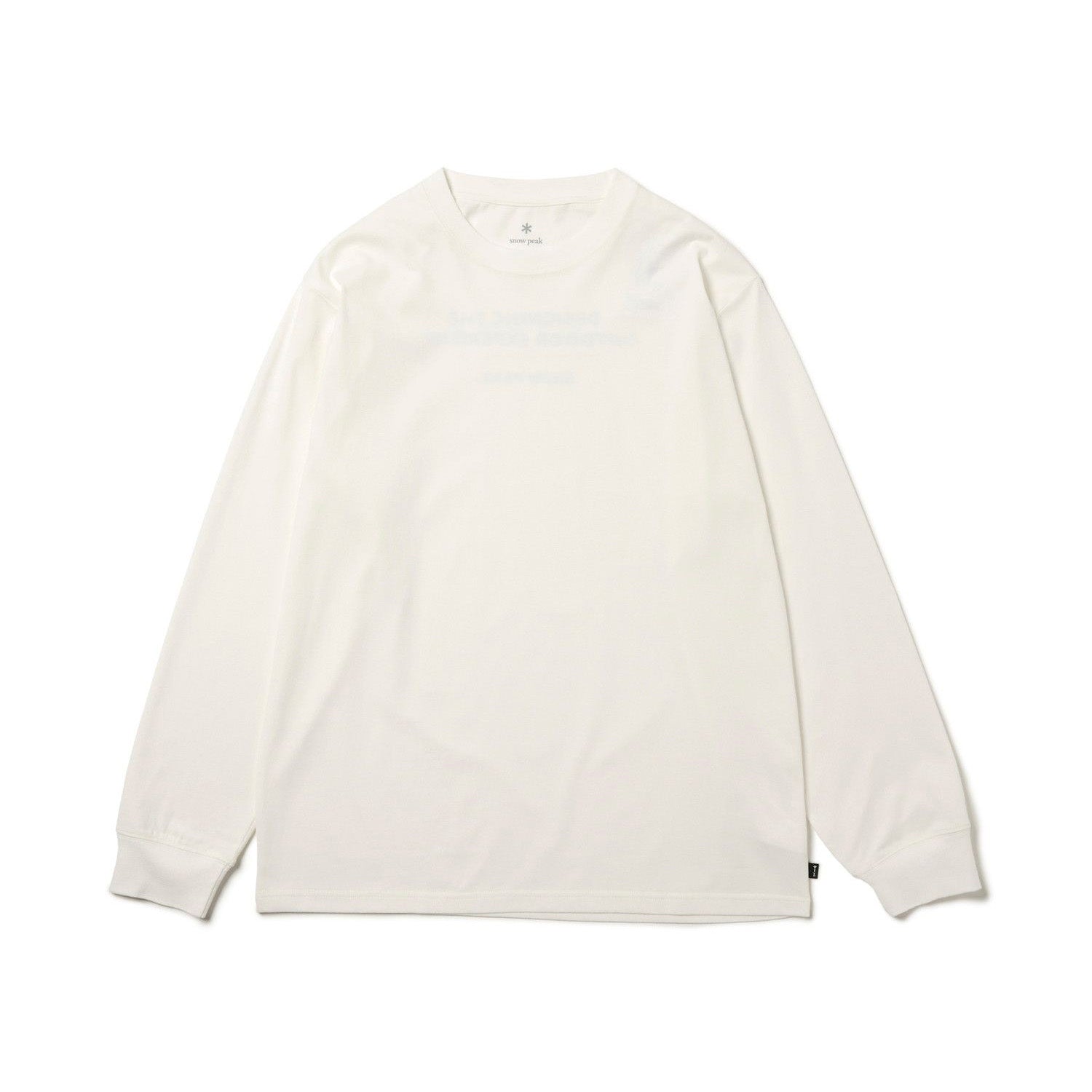 SNOW PEAK TYPOGRAPHY L/S T-SHIRT OFF WHITE