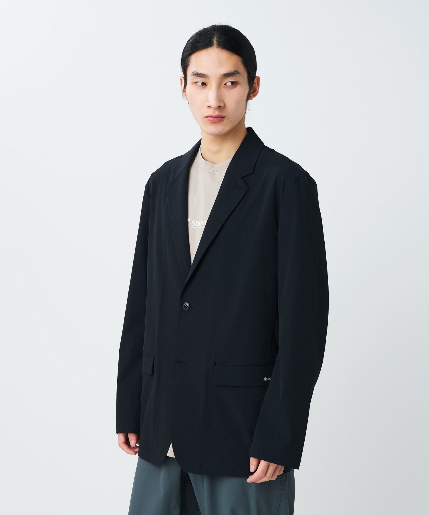 WATER-REPELLENT STRETCH JACKET BLACK