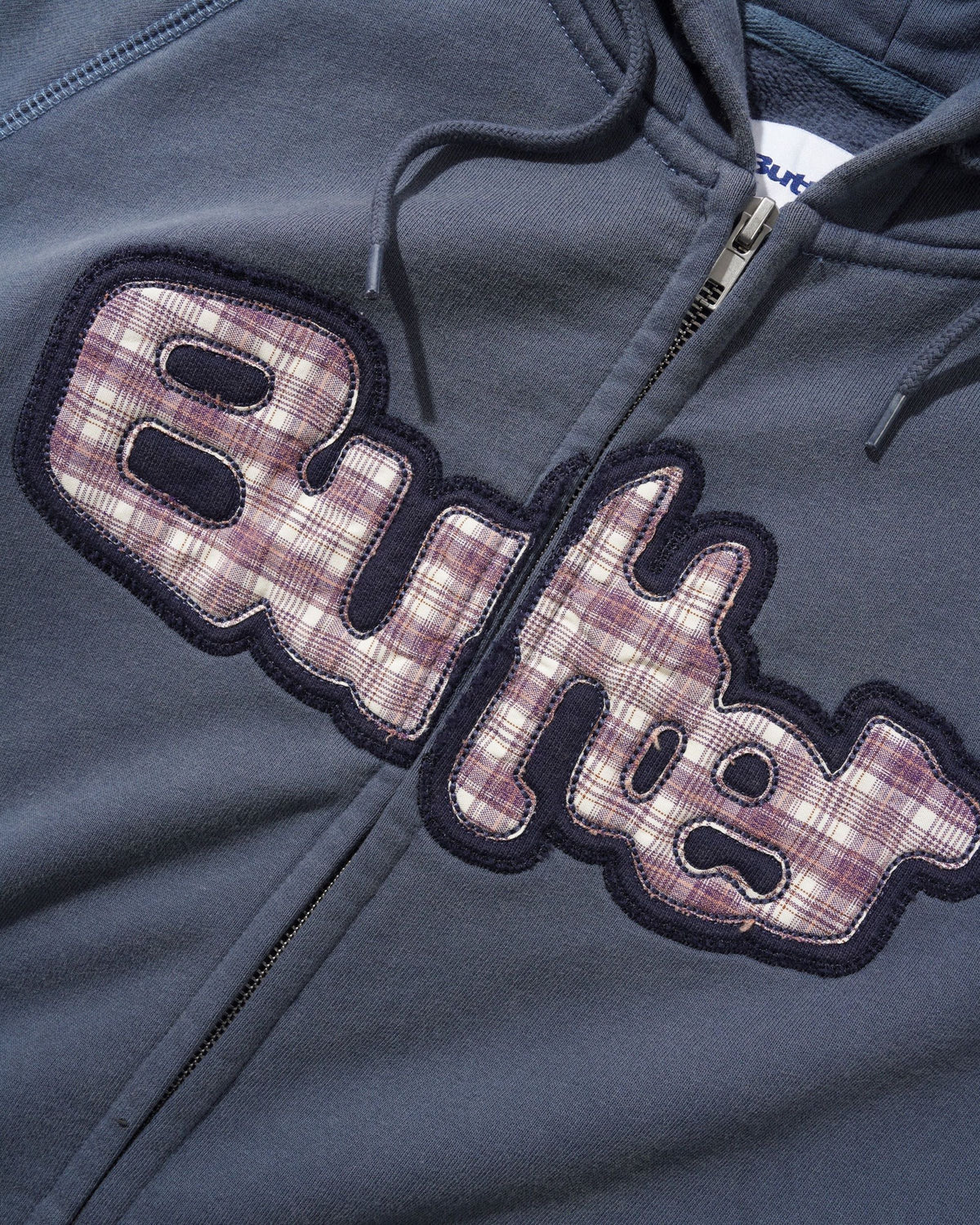 STRETCH ZIP-THRU HOOD WASHED NAVY