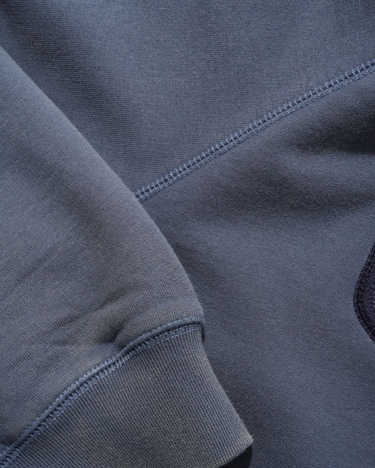 STRETCH ZIP-THRU HOOD WASHED NAVY