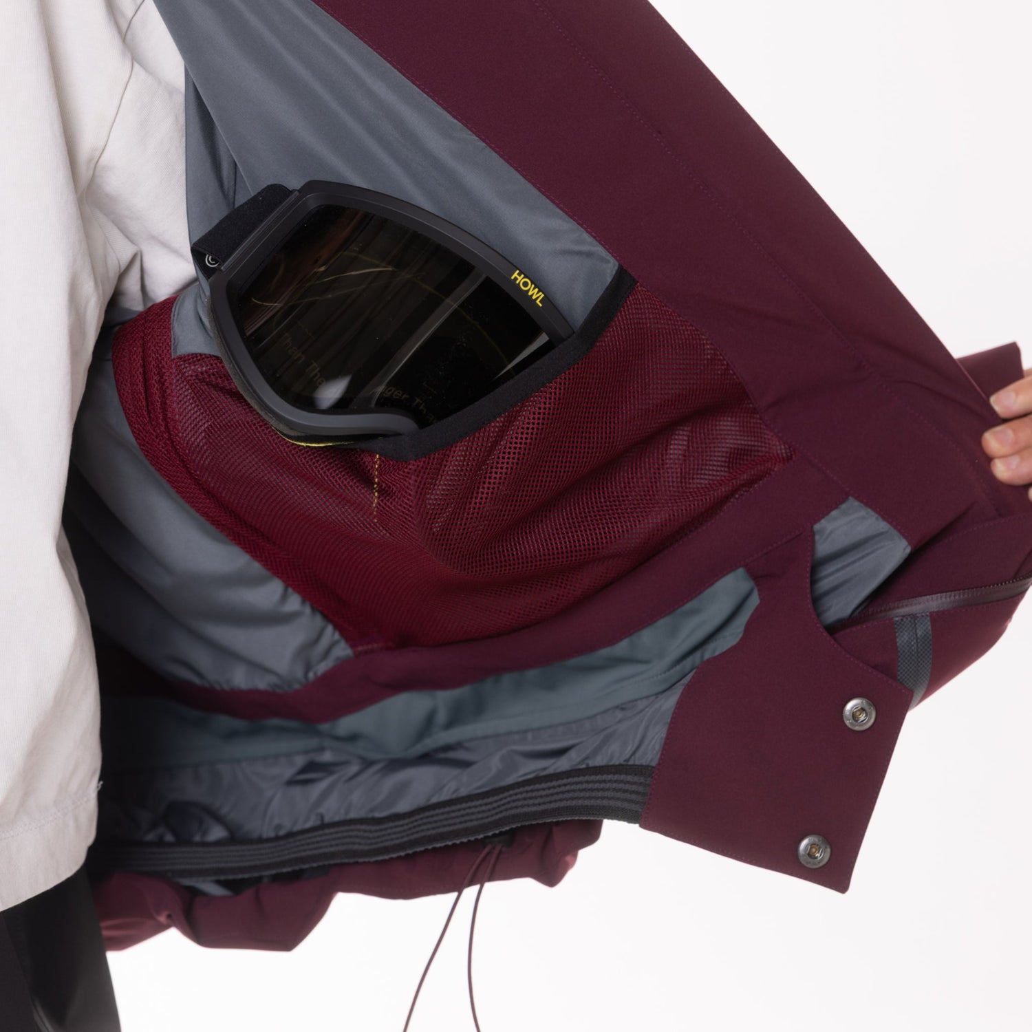 TAPED JACKET BURGUNDY