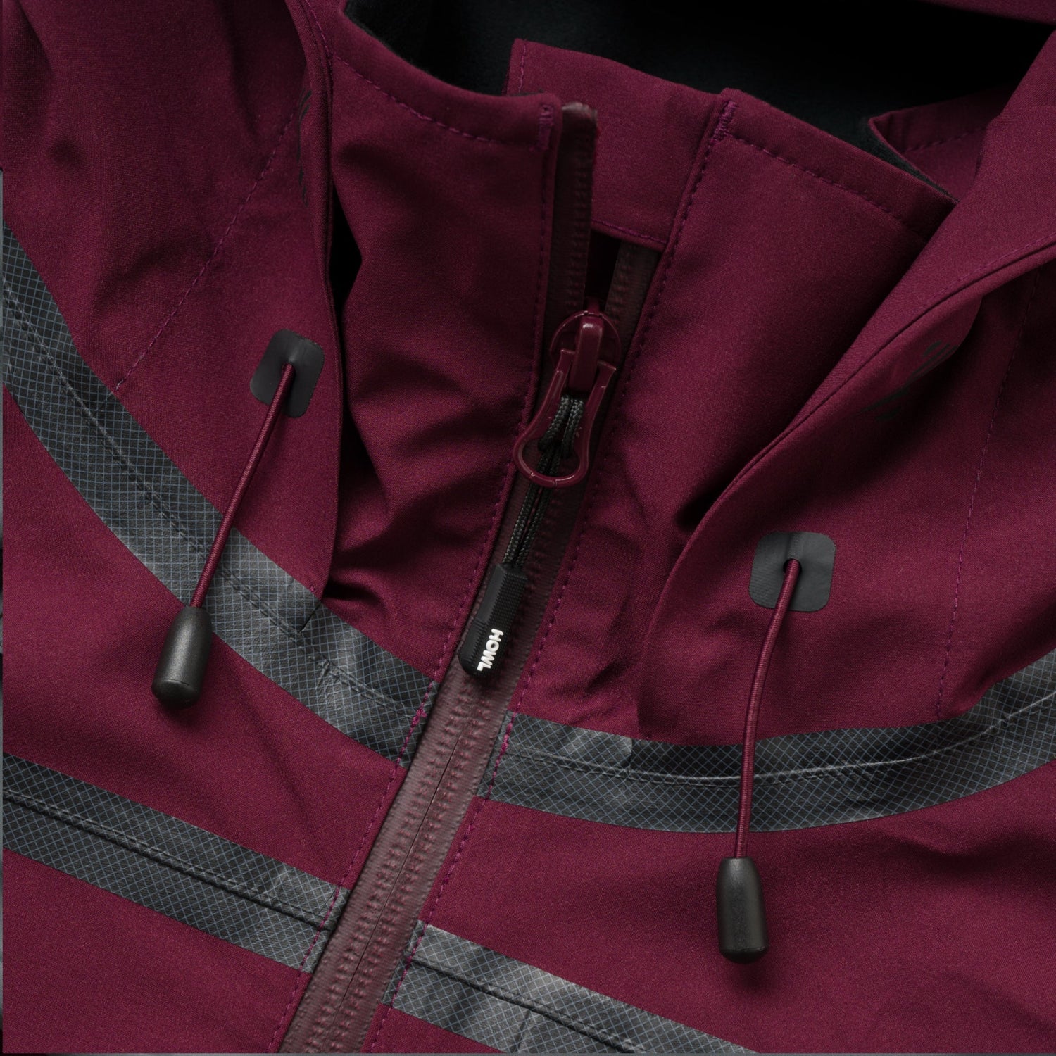 TAPED JACKET BURGUNDY
