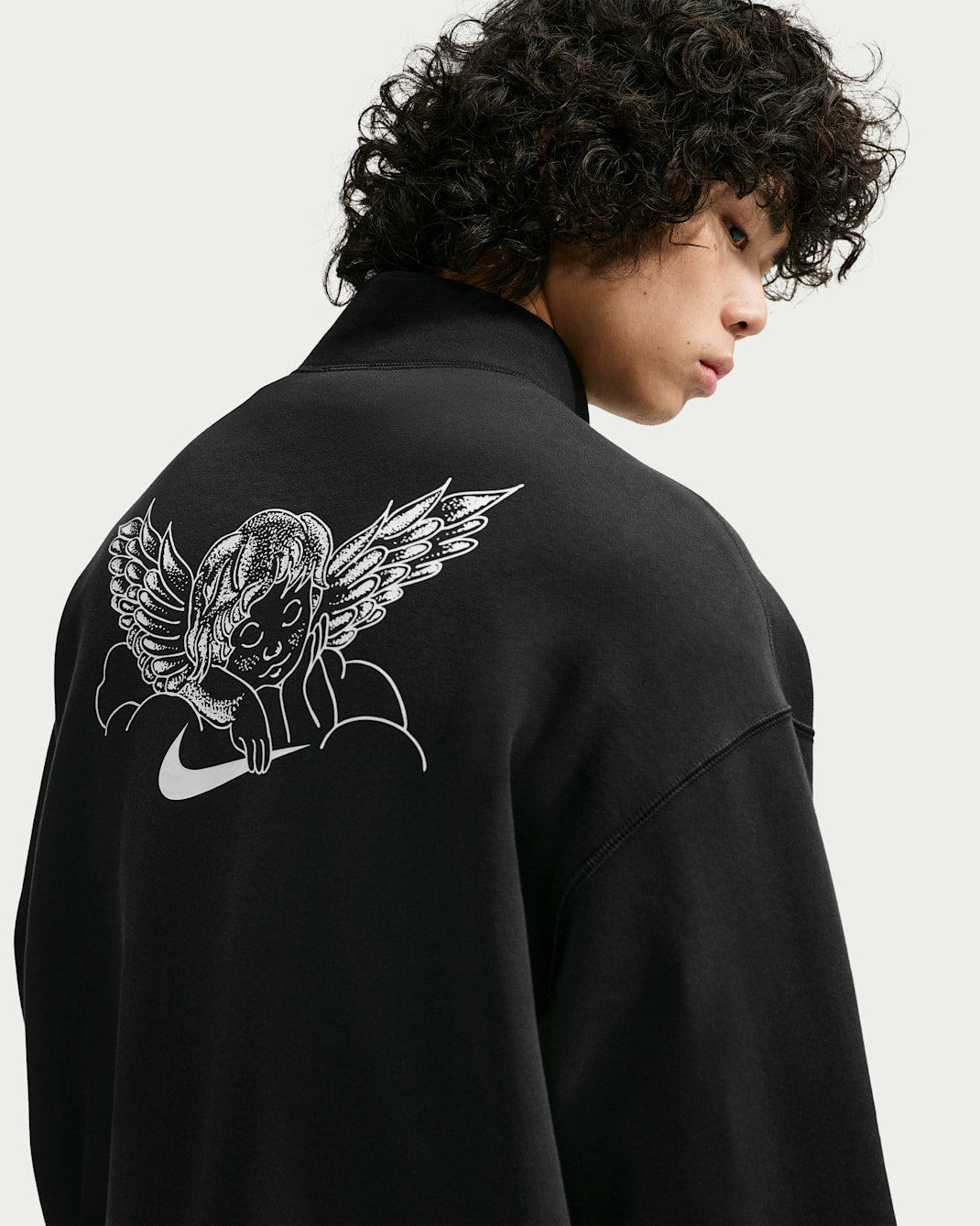 SB SKATE HALF-ZIP CREW BLACK