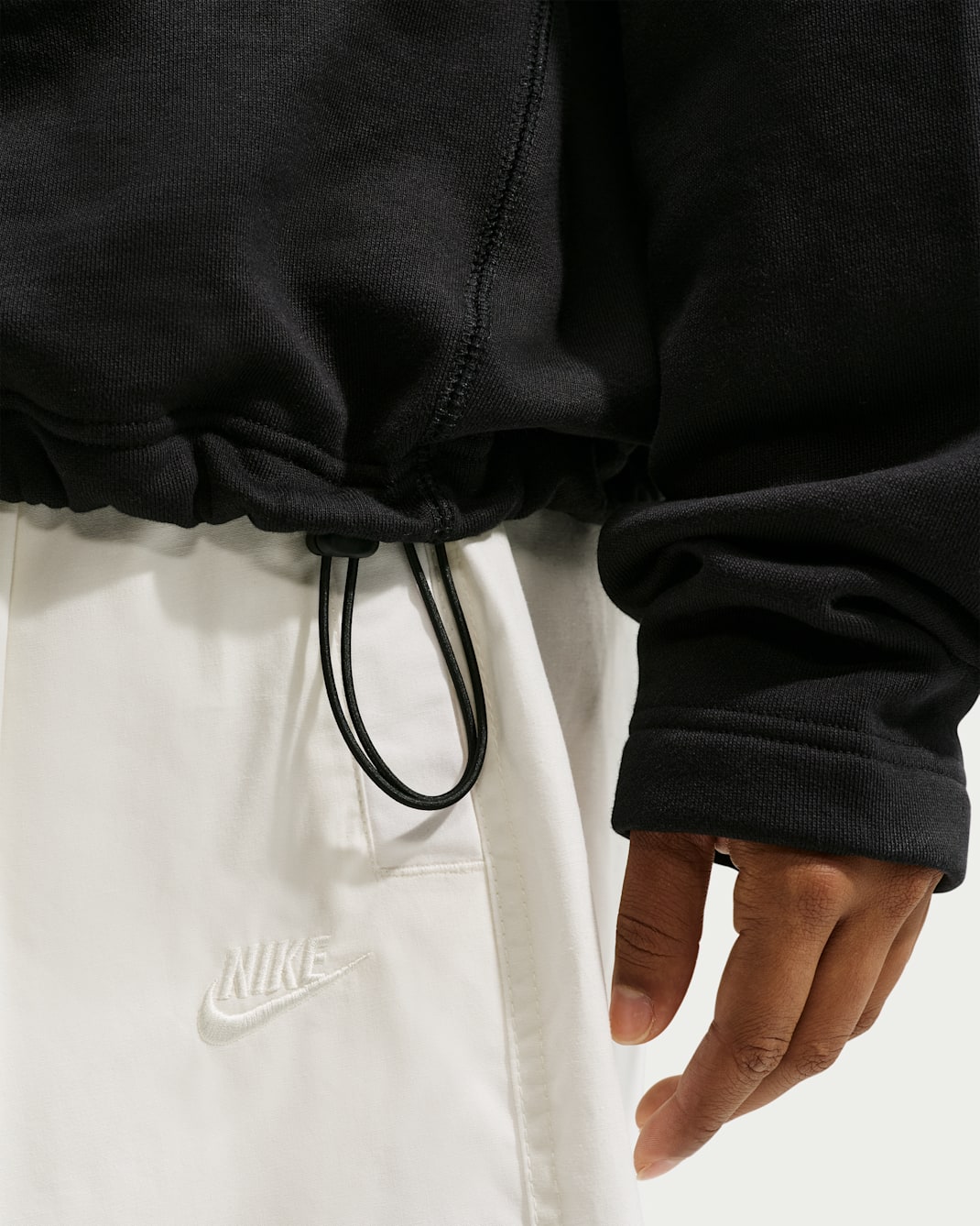 SB SKATE HALF-ZIP CREW BLACK