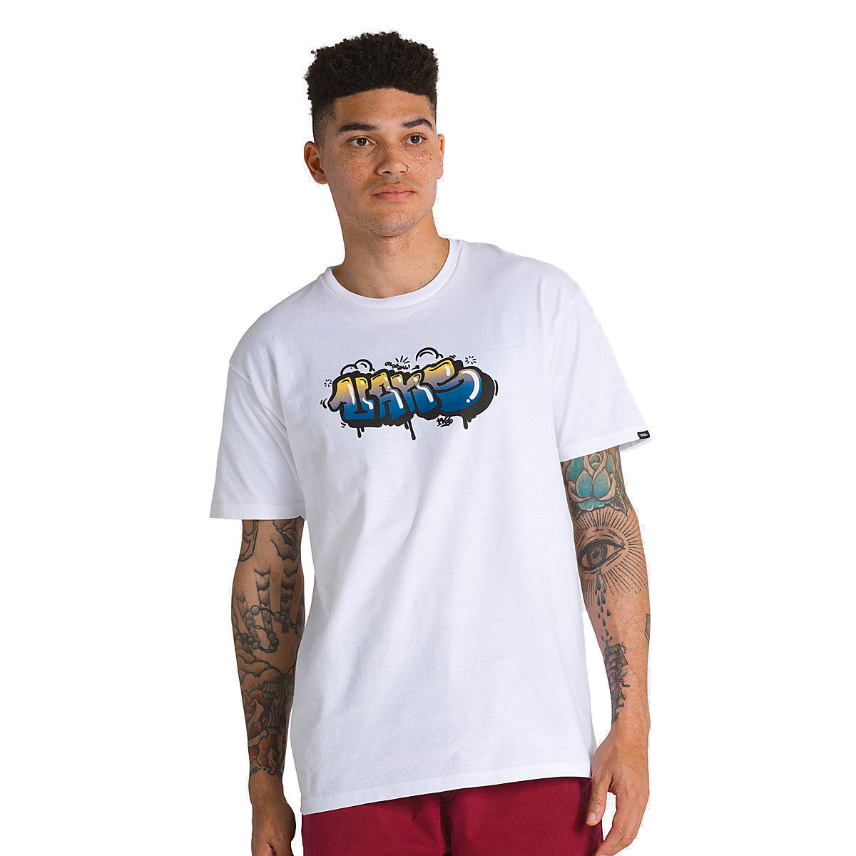 VANS TAGGED SS TEE WHITE
