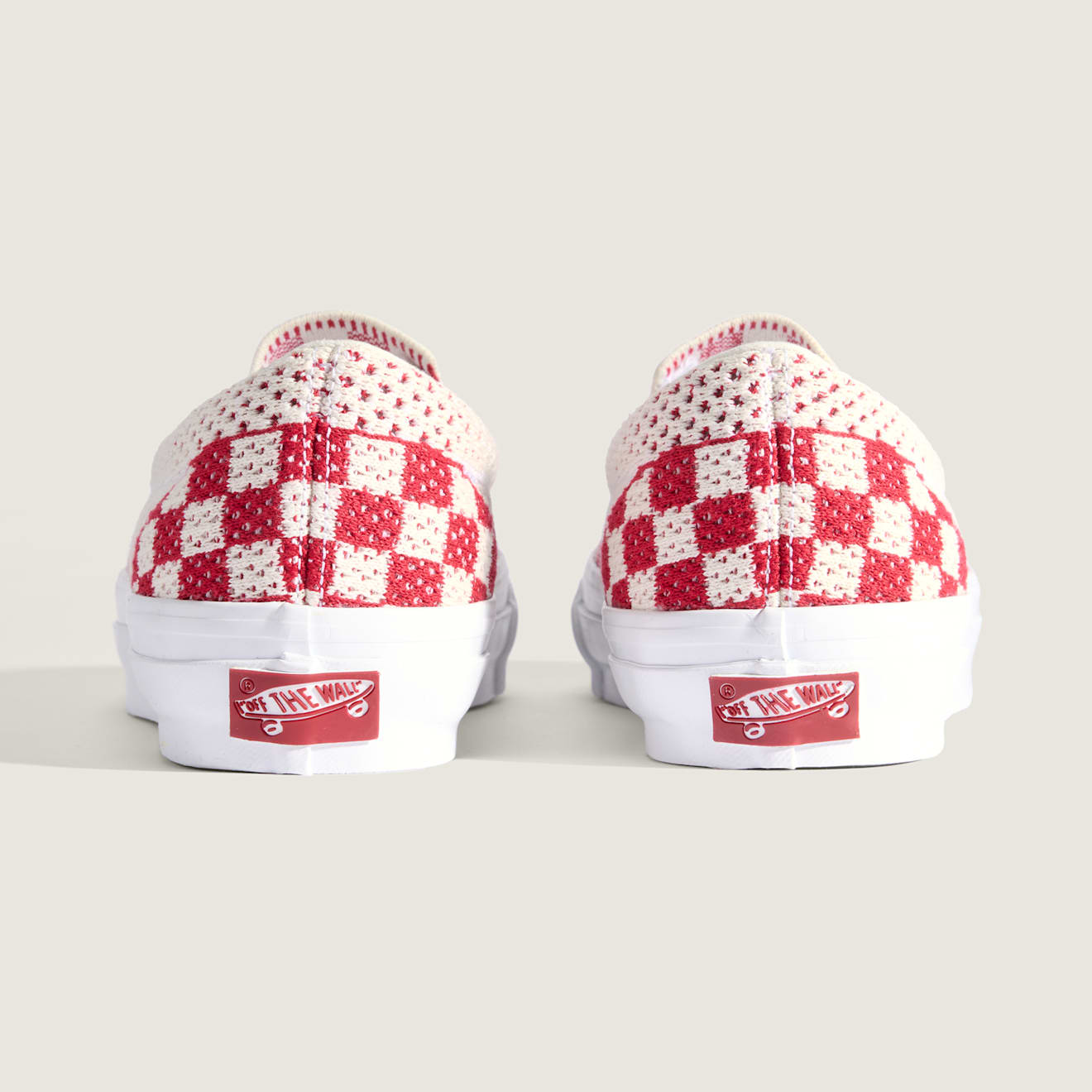 LX CLASSIC SLIP-ON 98 EK CHECKERBOARD RED / MARSHMALLOW