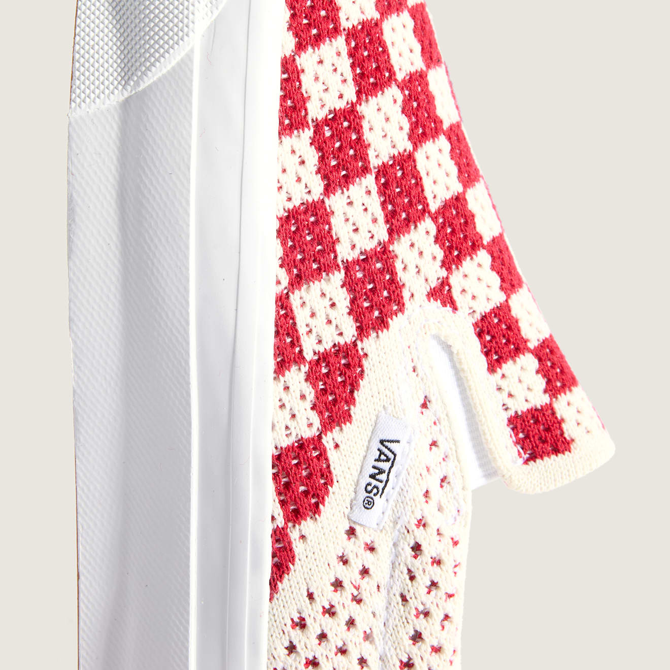 LX CLASSIC SLIP-ON 98 EK CHECKERBOARD RED / MARSHMALLOW
