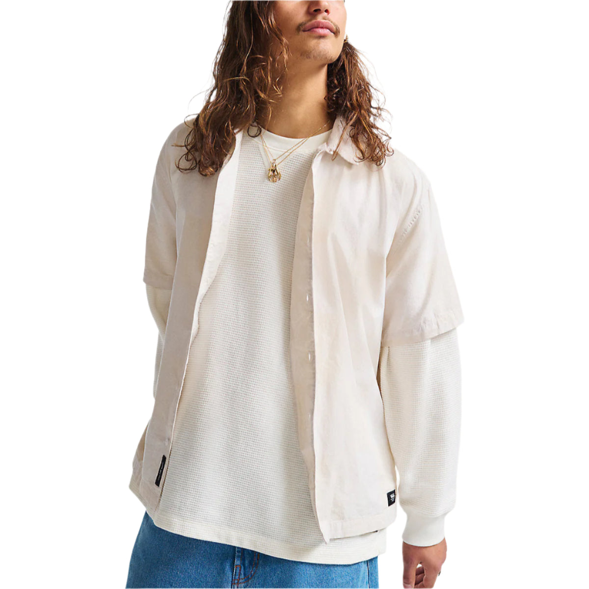 KESSLER CHECKERBOARD SHIRT WHTE / MARSHMALLOW