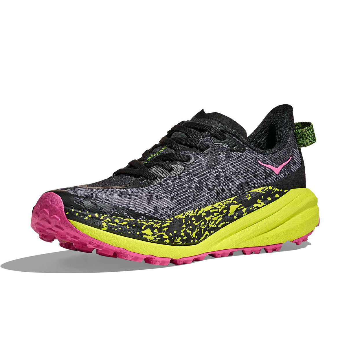 W SPEEDGOAT 6 BLACK / NEON HOKA CITRUS