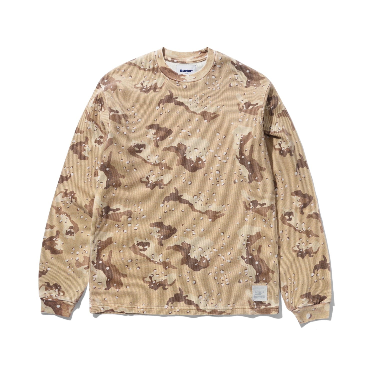 WAFFLE L/S TOP DESERT CAMO