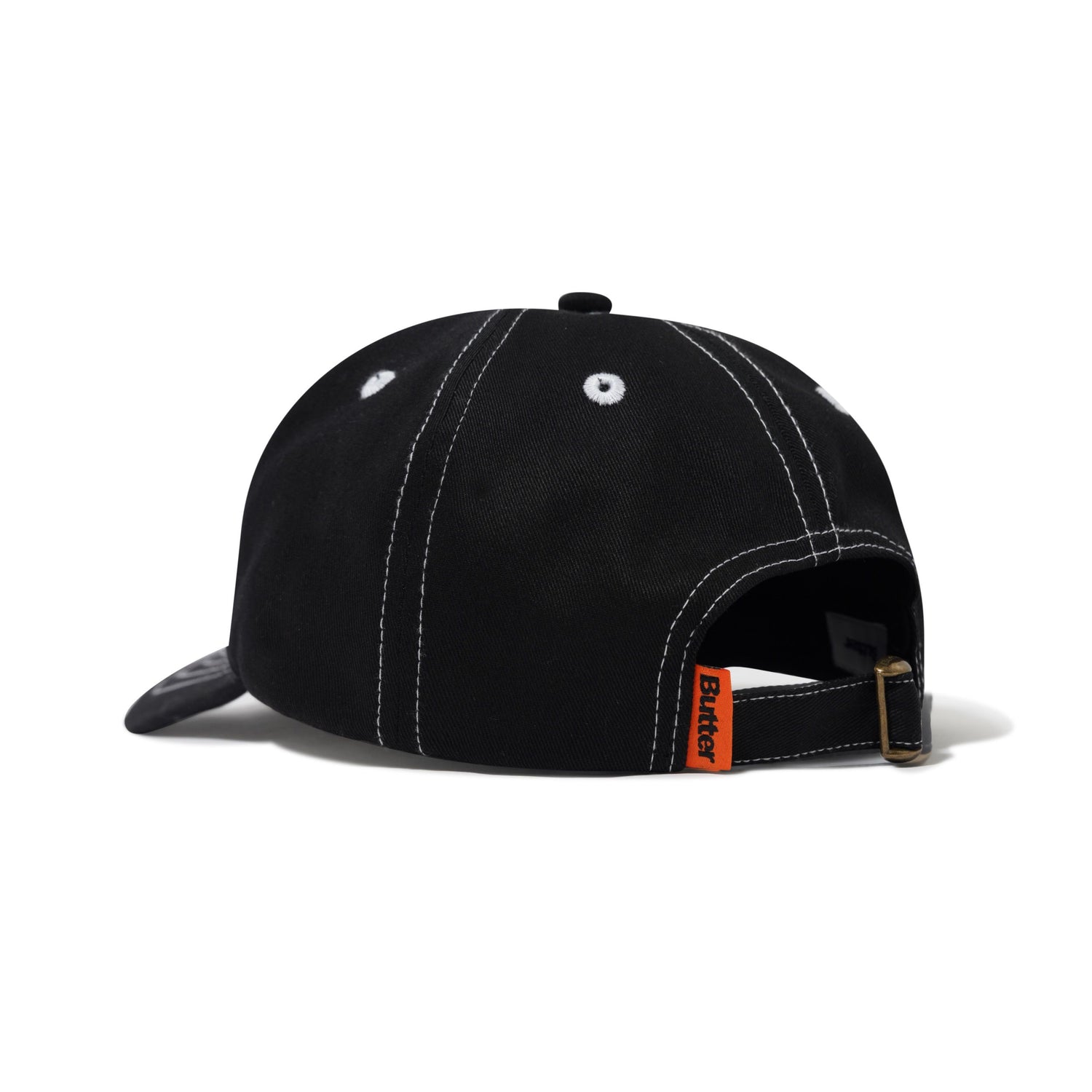 WARPED 6 PANEL CAP BLACK