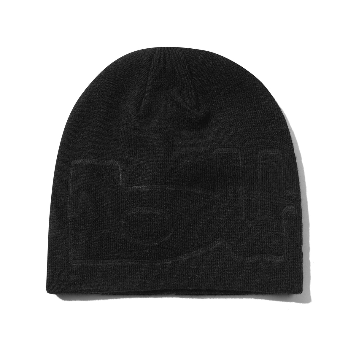 WARPED SKULLY BEANIE BLACK