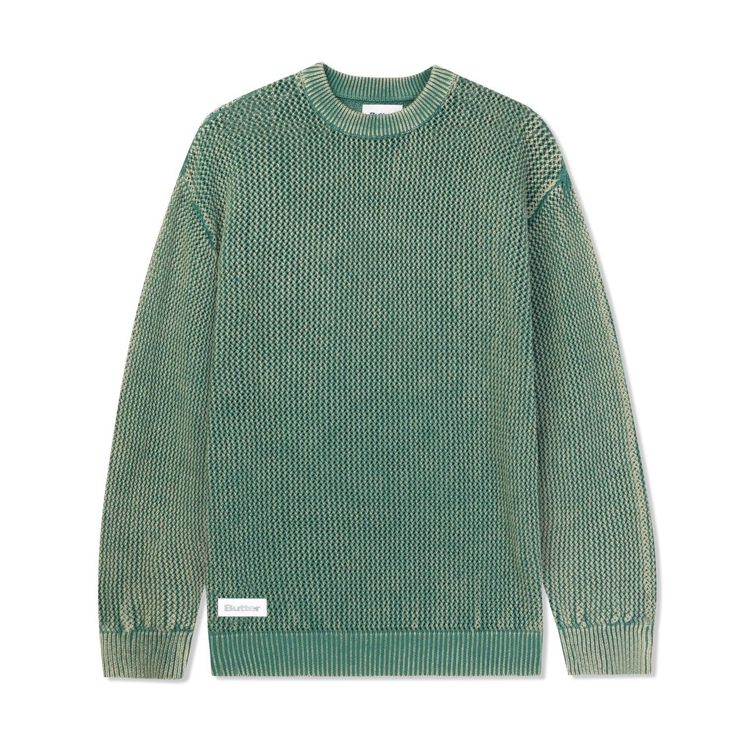 WASHED KNITTED SWEATER WASHED ARMY
