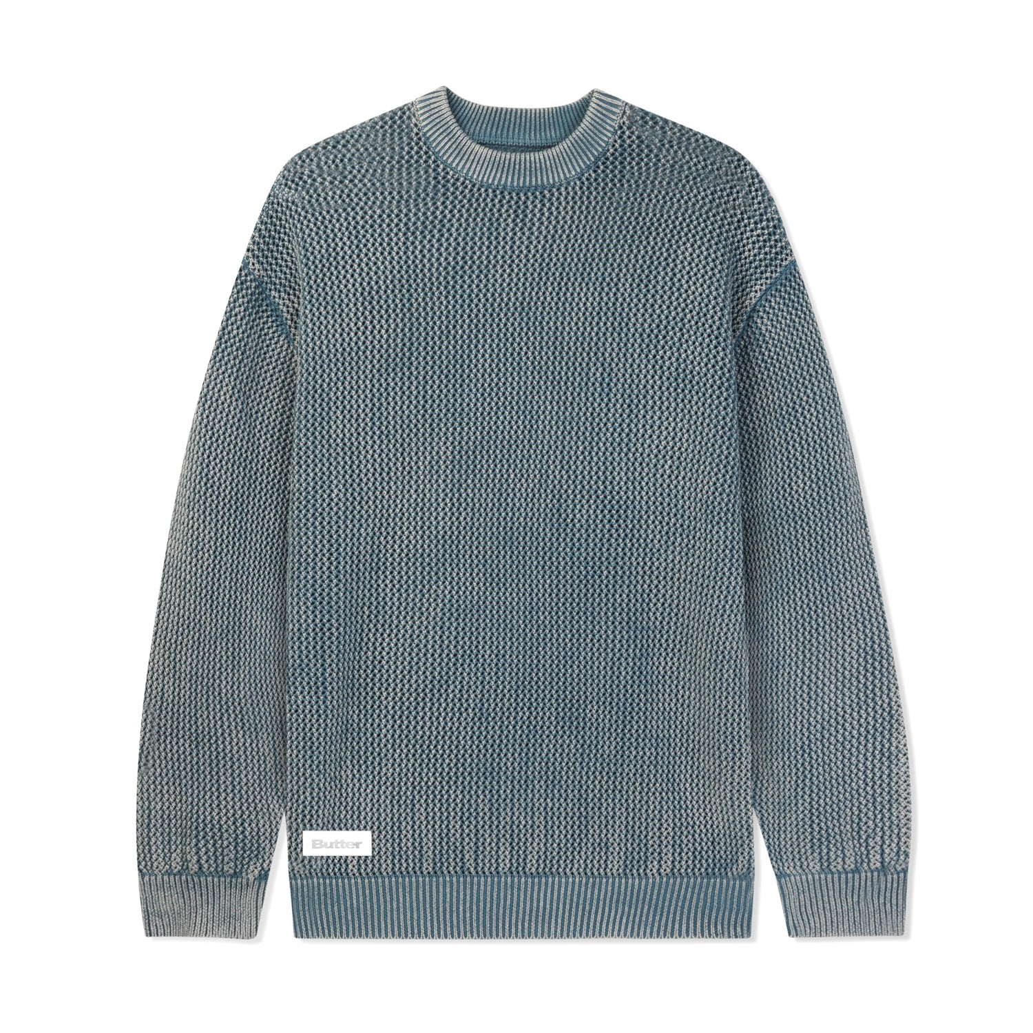 WASHED KNITTED SWEATER WASHED NAVY