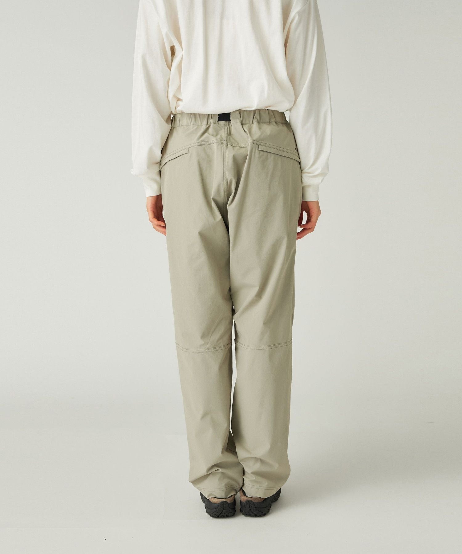 WATER-REPELLENT STRETCH TREKKING PANTS LIGHT GREY
