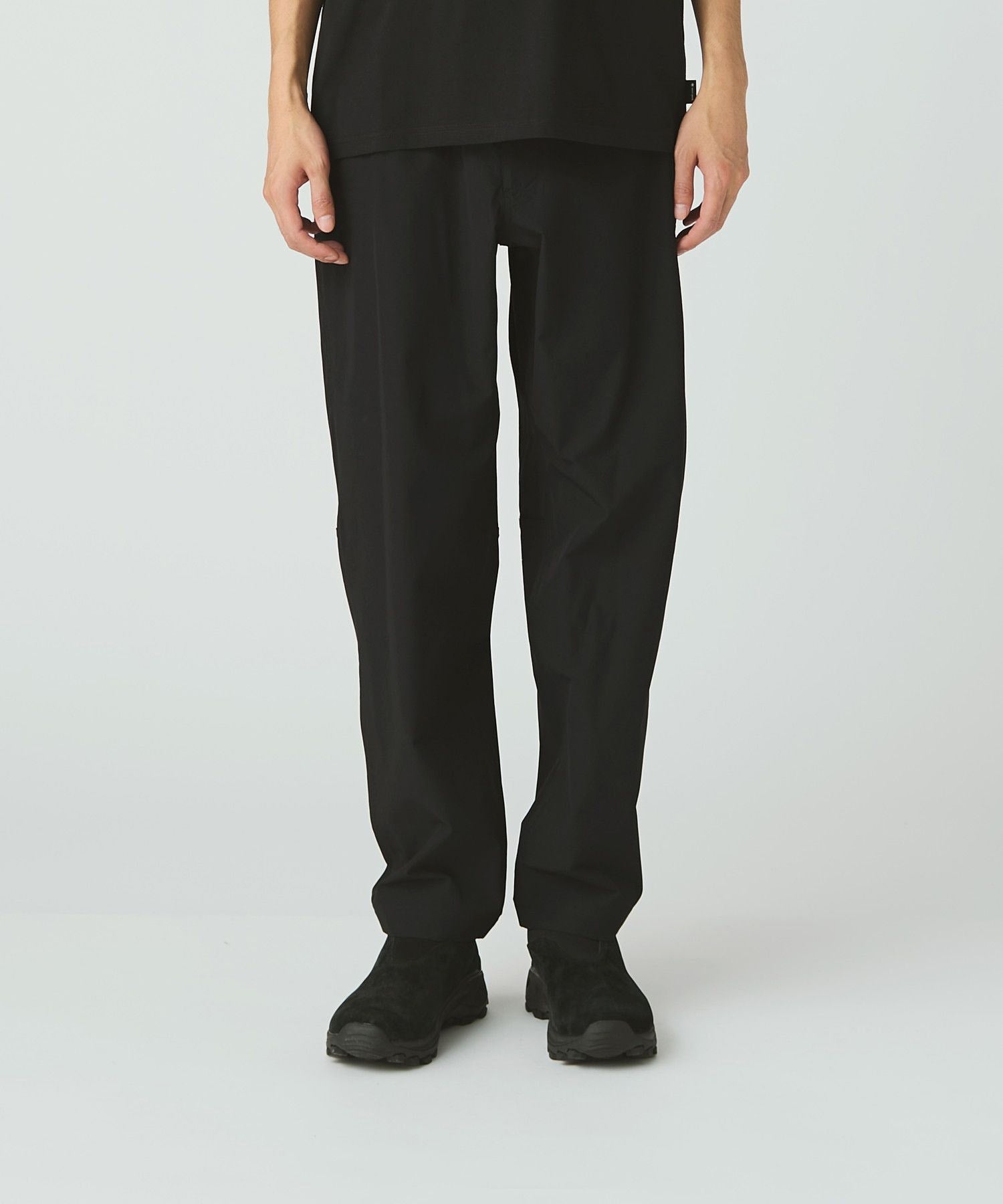 WATER-REPELLENT STRETCH TREKKING PANTS BLACK