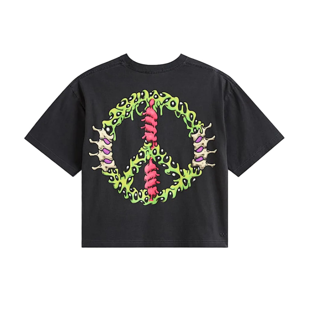 LX WRECKPACK CLAW PEACE SHORT SS TEE BLACK