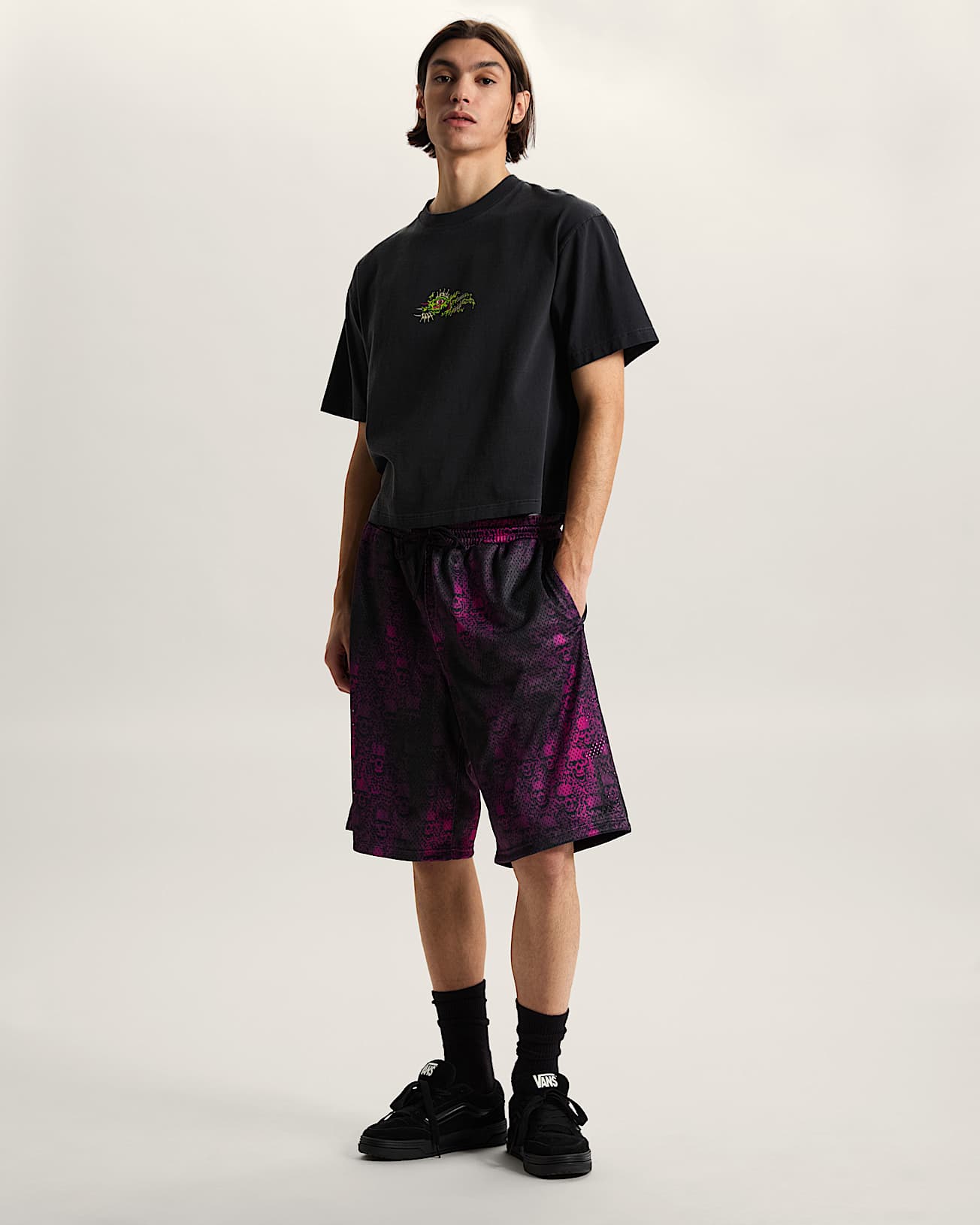 LX WRECKPACK CLAW PEACE SHORT SS TEE BLACK