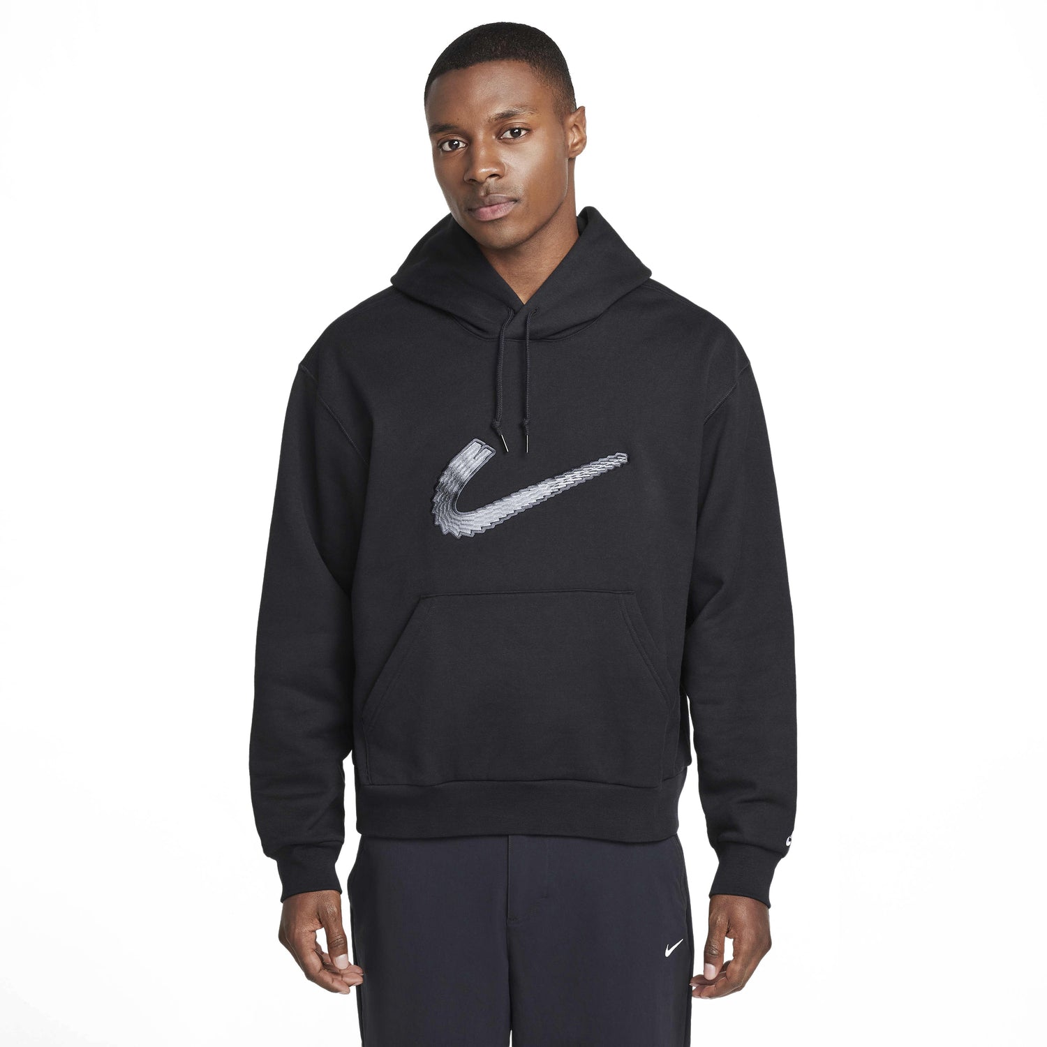 SB SKATE HOODIE BLACK / WHITE