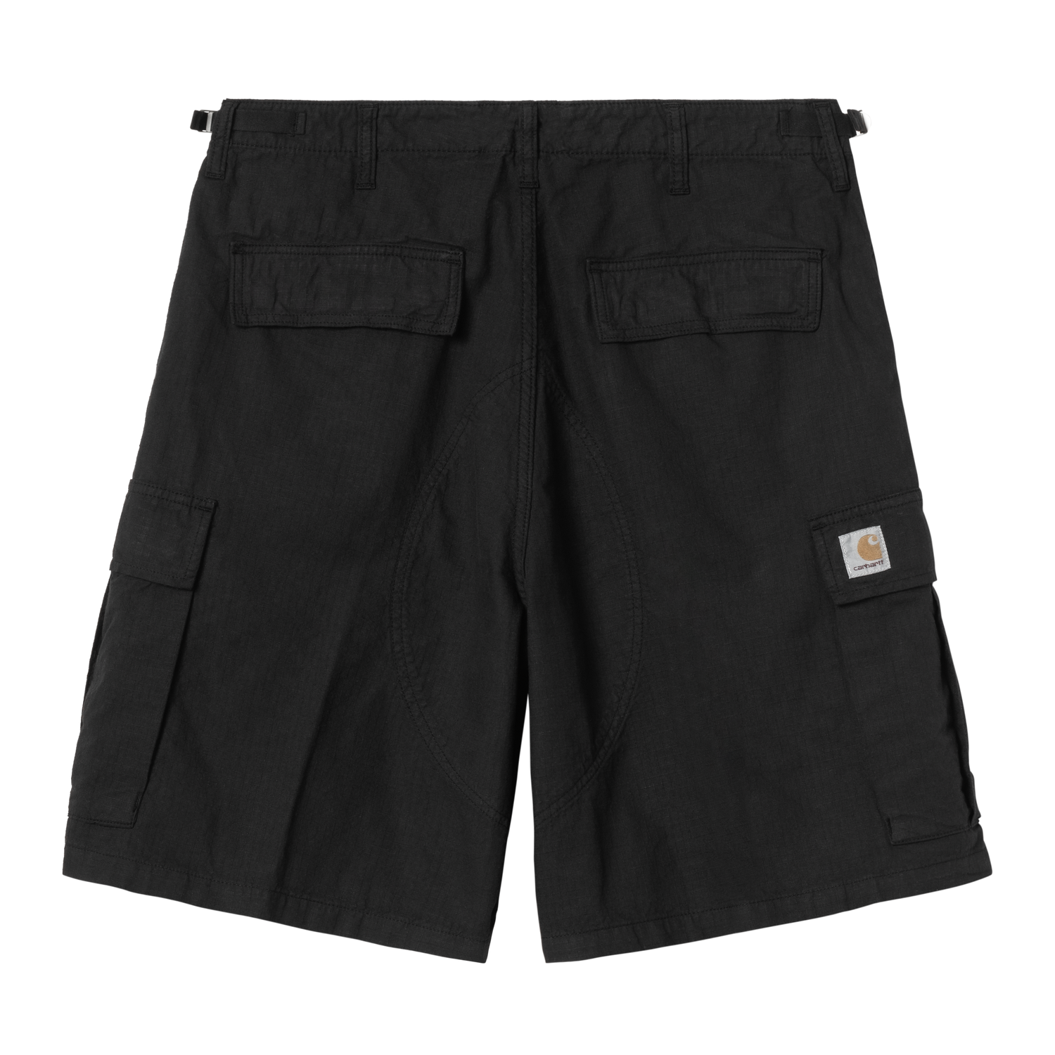 ALAN CARGO SHORT RIPSTOP BLACK GARMENT DYED