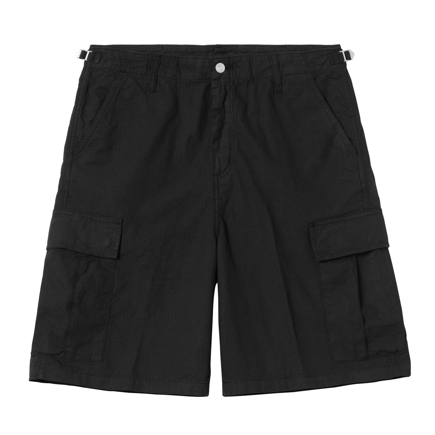 ALAN CARGO SHORT RIPSTOP BLACK GARMENT DYED
