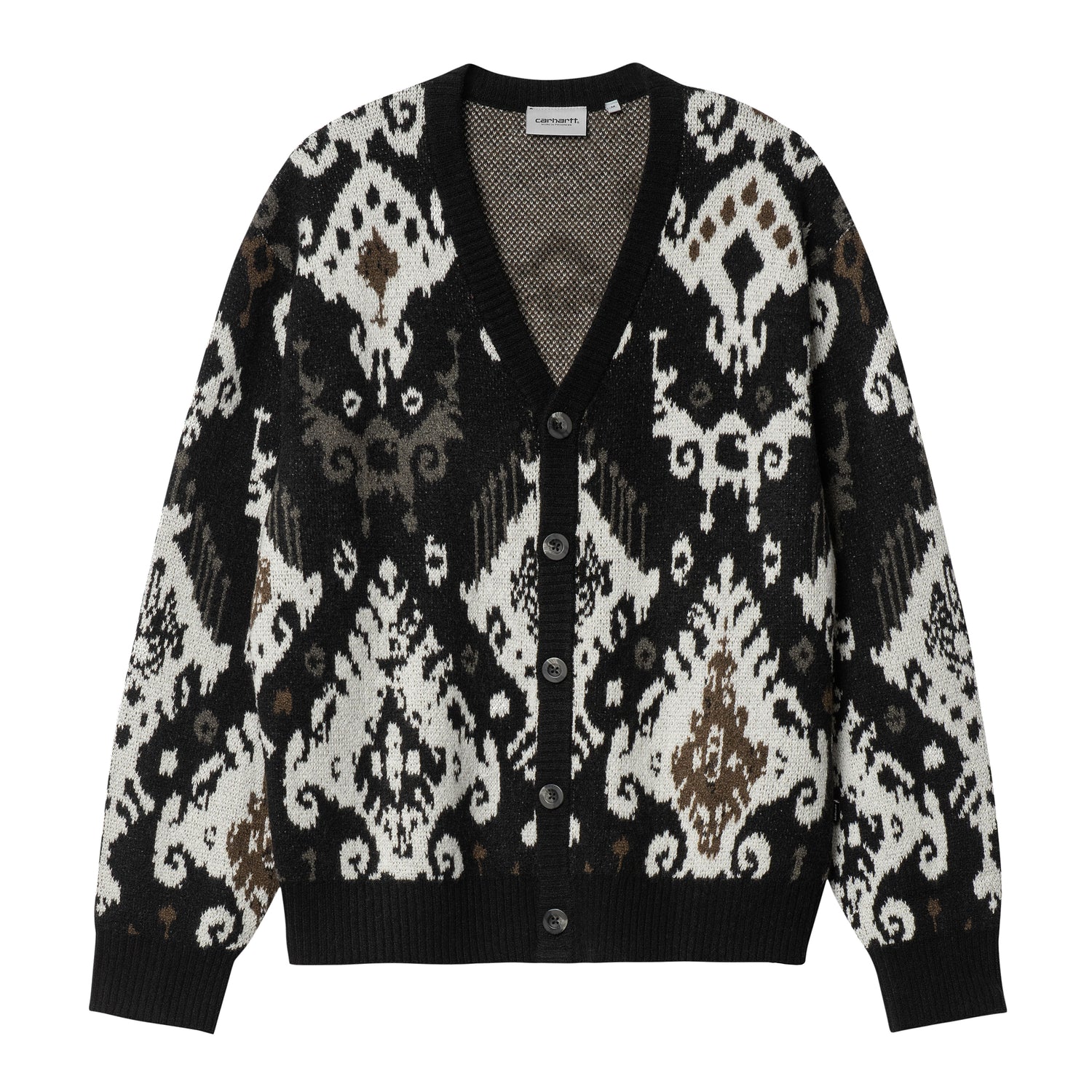 BARU CARDIGAN BARU JACQUARD, BLACK