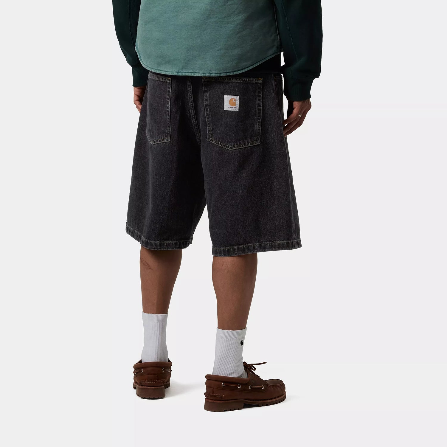 BRANDON SHORT BLACK STONE WASHED