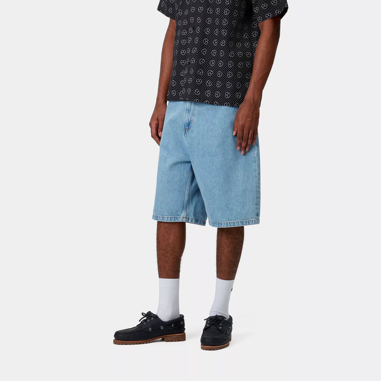 BRANDON SHORT BLUE STONE BLEACHED