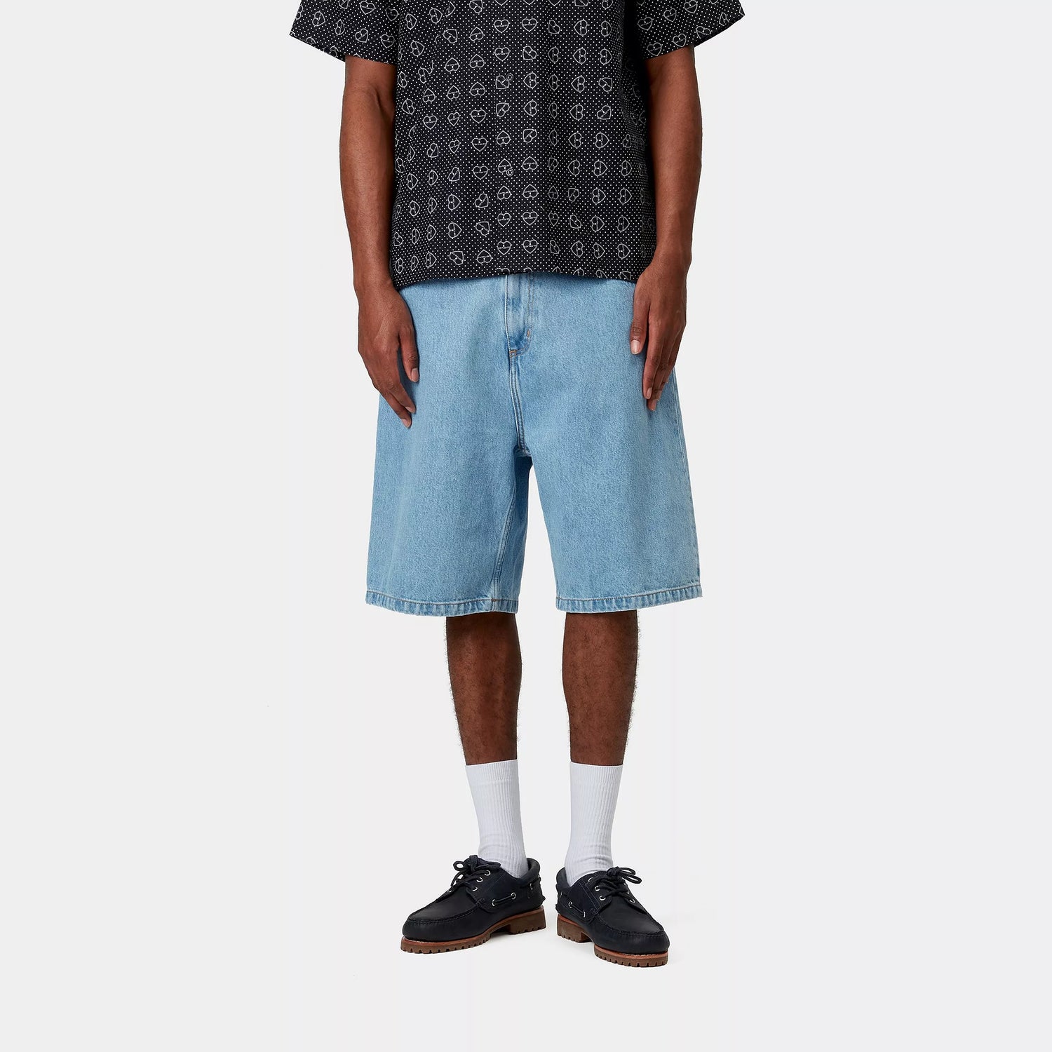 BRANDON SHORT BLUE STONE BLEACHED
