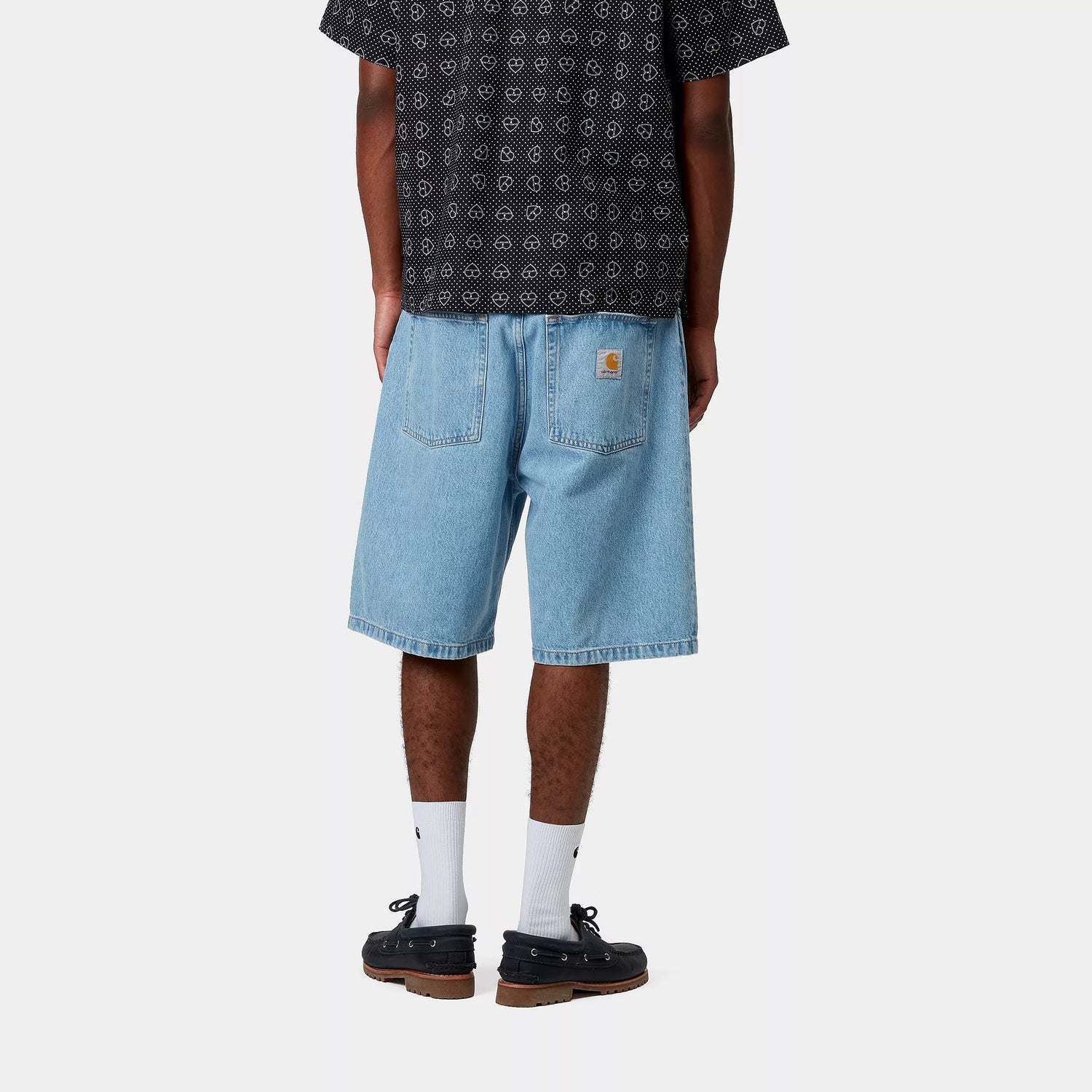 BRANDON SHORT BLUE STONE BLEACHED