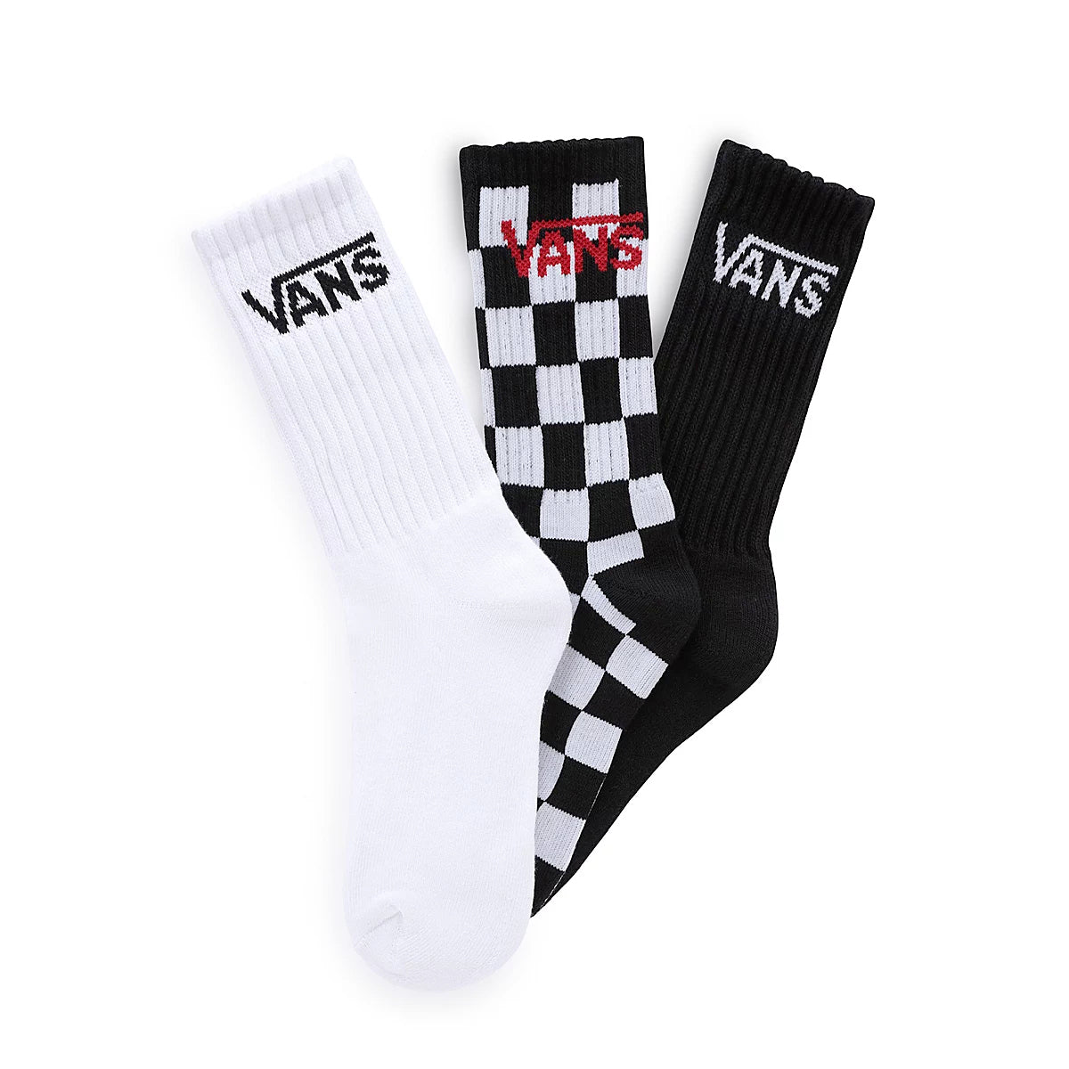 BY CLASSIC CREW YOUTH (10-13.5, 3PK) BLACK CHECKERBOARD