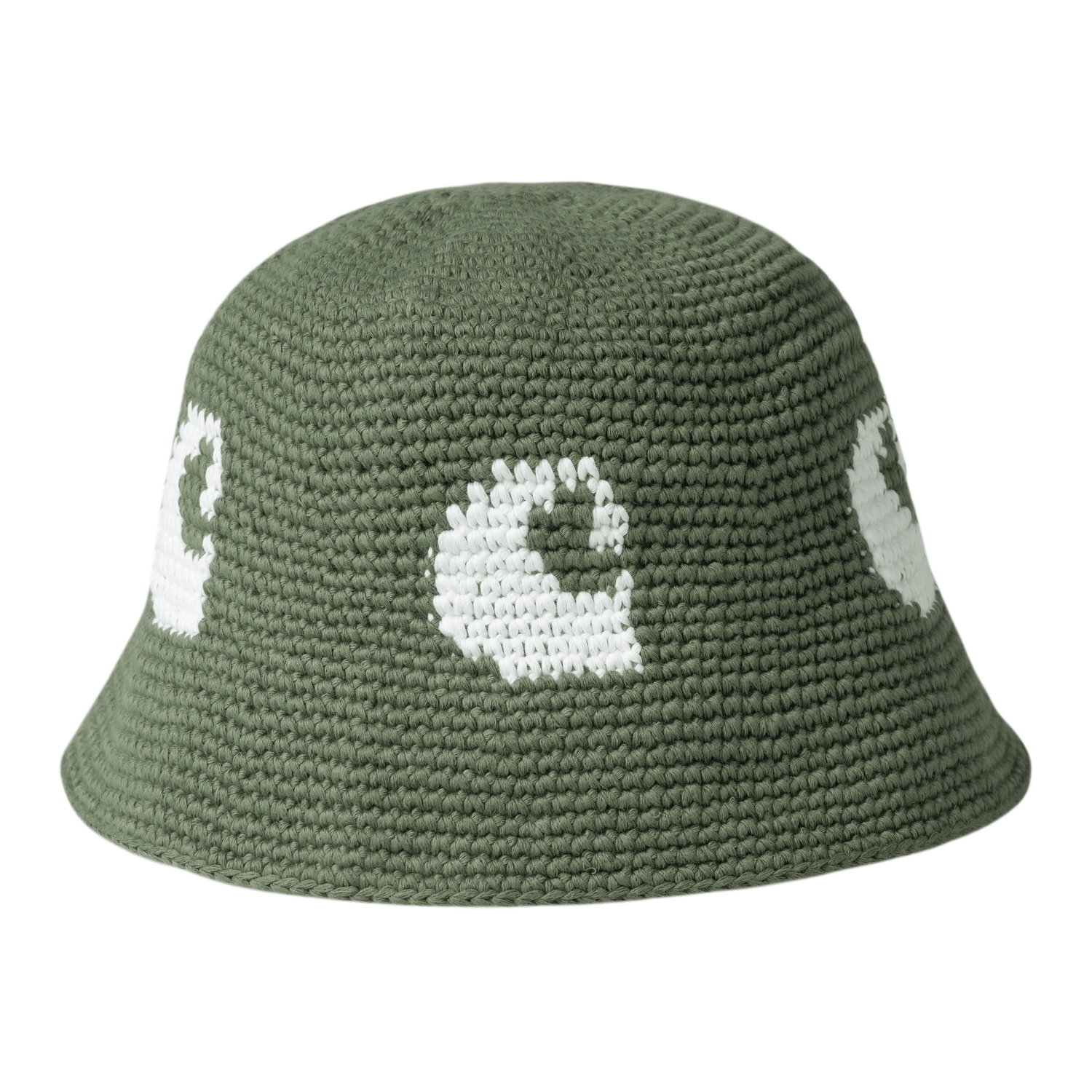 CANE HAT DOLLAR GREEN / WHITE