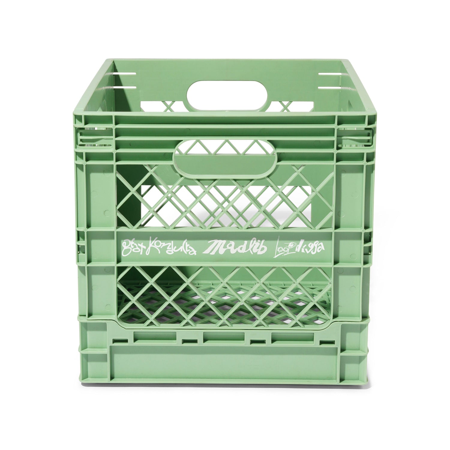 COLLAPSABLE RECORD CRATE SAGE