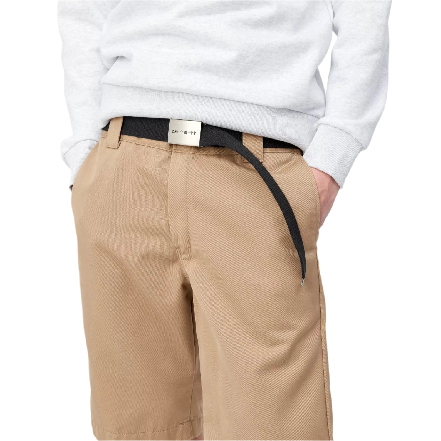 CLIP BELT CHROME BLACK