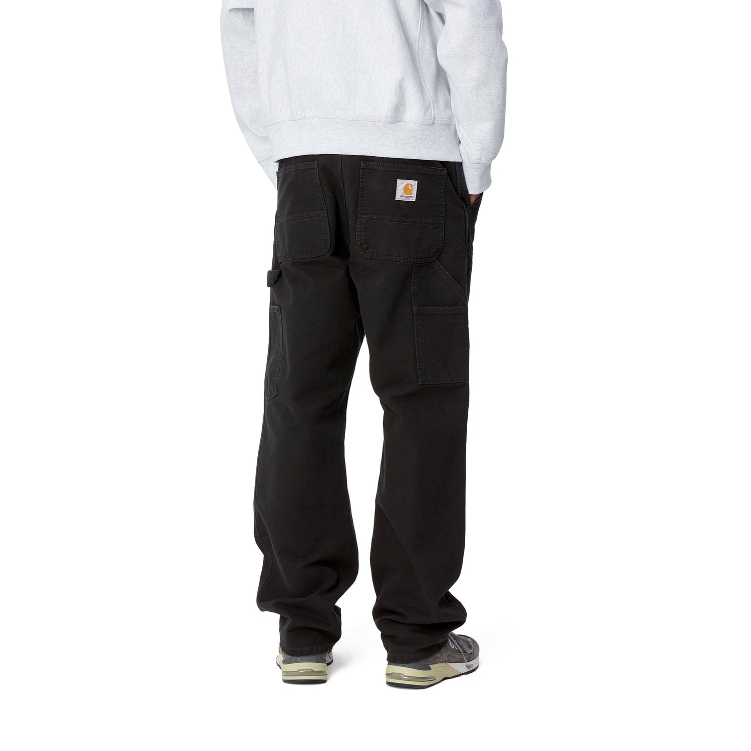 DOUBLE KNEE PANT BLACK AGED CANVAS
