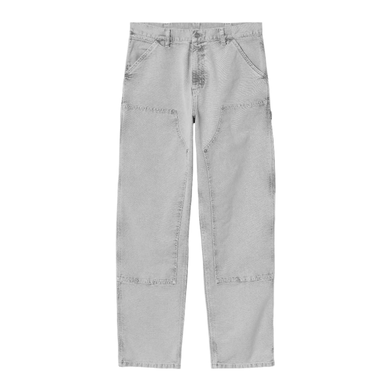 DOUBLE KNEE PANT BLACK CHALK WASH