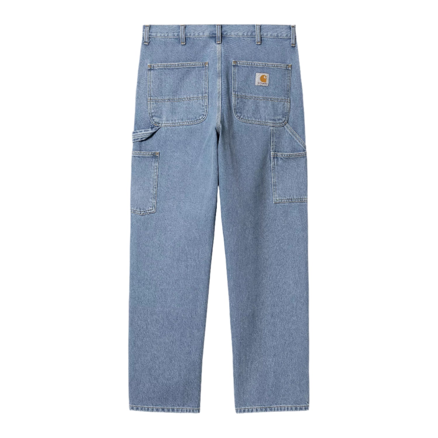 DOUBLE KNEE PANT BLUE STONE BLEACHED