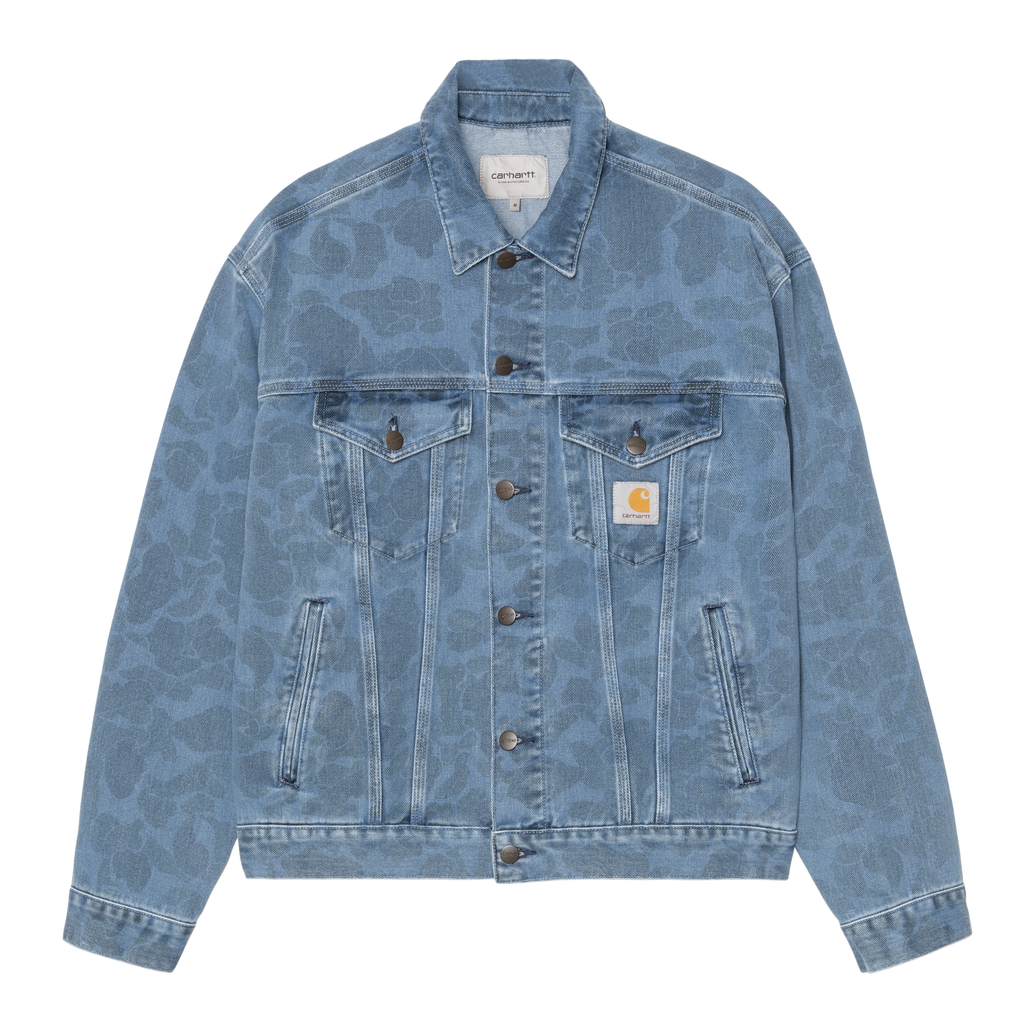 DUCK HELSTON JACKET CAMO DUCK BLUE BLEACHED