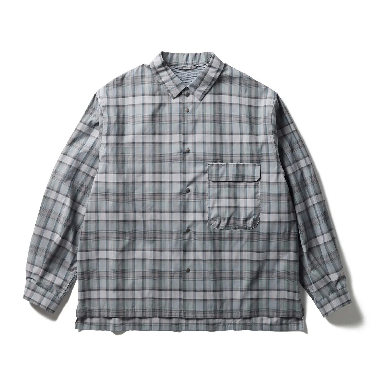 FADE CHECK BREEZY SHIRT GREIGE